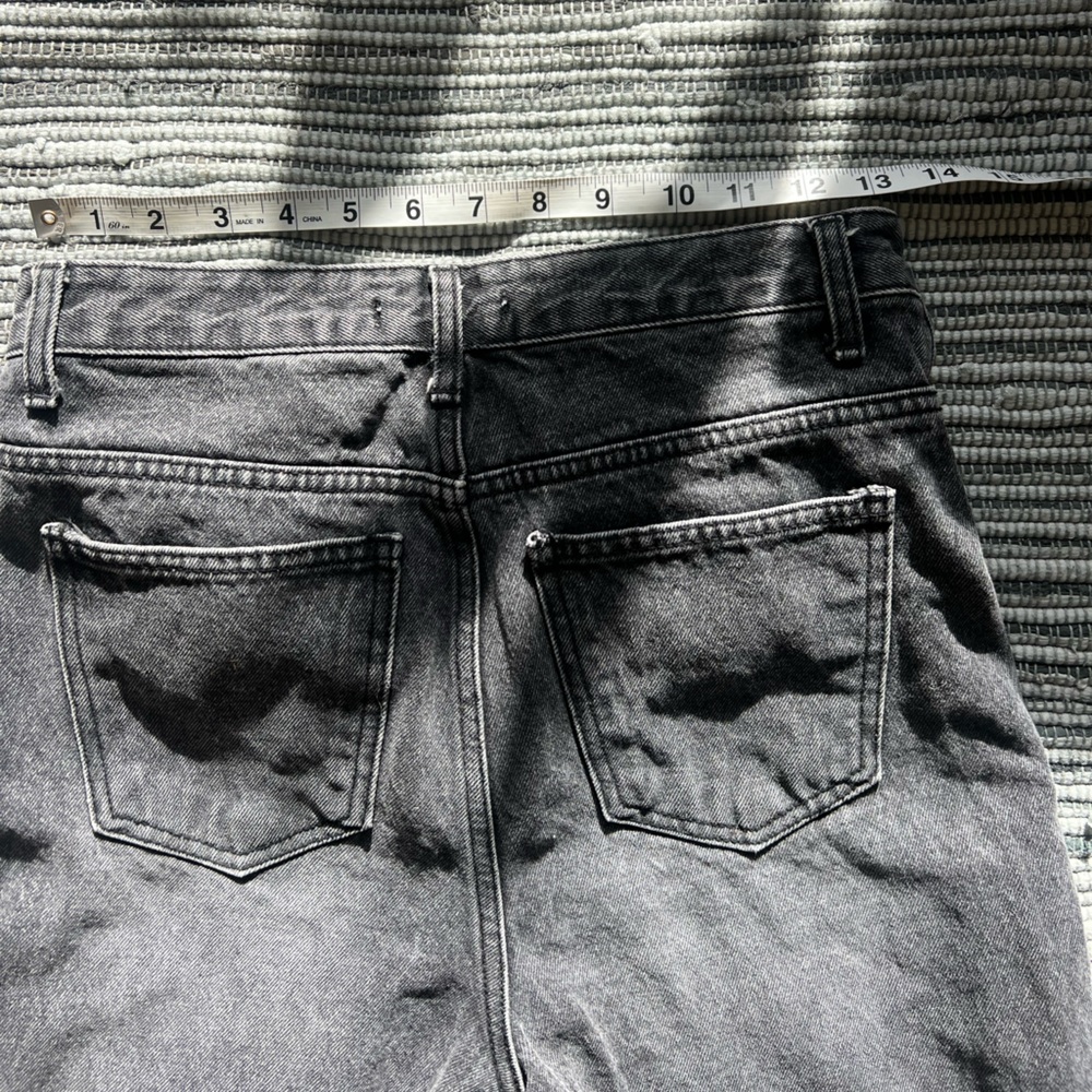 12th Tribe: Brooklyn Washed Black Slash Boyfriend Jeans - Picture 15 of 16